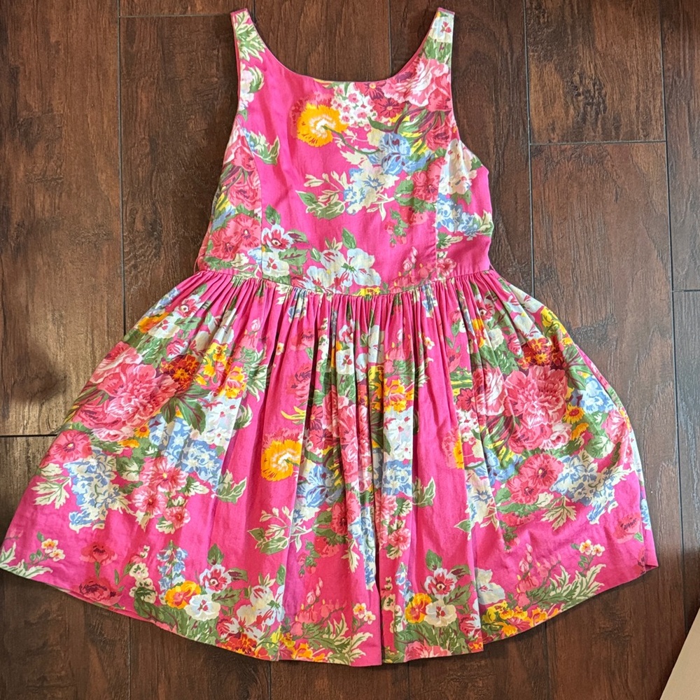 Ralph Lauren Pink Floral Kids Dress